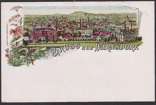 Gruss aus Warnsdorf - Varnsdorf Böhmen Bohemia Cesko Czech Cechy Tschechien Ansichtskarte Postkarte AK postcar