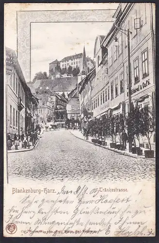 Blankenburg-Harz. Tränkestrasse - Ansichtskarte Postkarte AK postcard