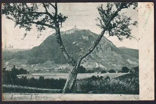 Den Drachenfels - Siebengebirge Postkarte Ansichtskarte AK postcard