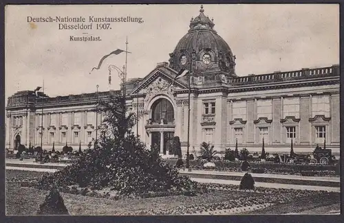 Deutsch - Nationale Kunstausstellung, Düsseldorf 1907. - Kunstpalast -  Postkarte Ansichtskarte AK postcard