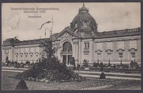 Deutsch-Nationale Kunstausstellung, Düsseldorf 1907. - Kunstpalast - Postkarte Ansichtskarte AK postcard