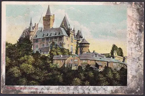 Wernigerode. Schloss - Postkarte Ansichtskarte AK postcard
