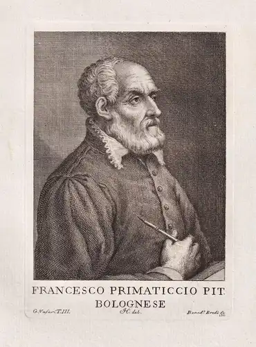 Francesco Primaticcio Pit. Bolognese - Francesco Primaticcio (1504-1570) Italian painter sculptor architect  M