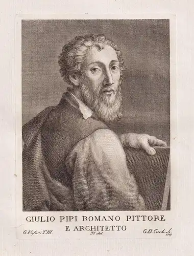 Giulio Pipi Romano Pittore E Archtetto - Giulio Romano ( 1499-1546 ) Italian painter Maler architect  Architek