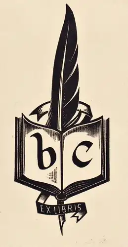 b c Ex Libris - Feder Exlibris ex-libris Ex Libris Australia Australien bookplate