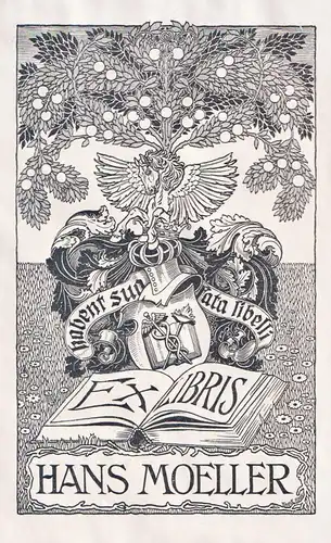Ex Libris Hans Moeller - Wappen coat of arms Exlibris ex-libris Ex Libris bookplate