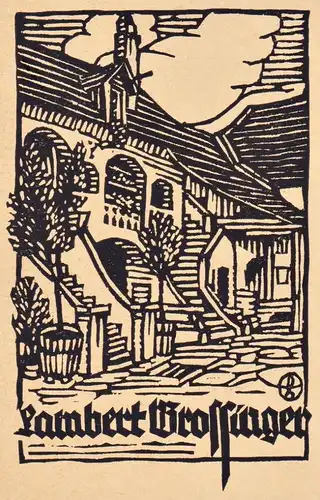 Lambert Grossinger - Exlibris ex-libris bookplate