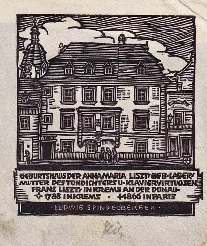 Ludwig Spindelberger - Exlibris ex-libris bookplate