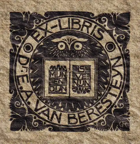 Ex-Libris Dr. E.A. van Beresteyn - Exlibris ex-libris Ex Libris bookplate