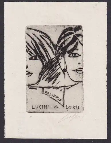 Ex Libris Lucini Loris - Exlibris ex-libris Ex Libris bookplate