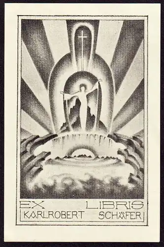 Ex Libris Karl Robert Schäfer - Exlibris ex-libris Ex Libris bookplate