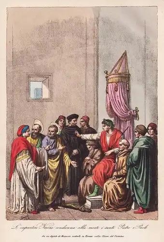 L'Imperatore Nerone condanna alla morte i santi Pietro e Paolo - Emperor Nero condemns Saints Peter and Paul t