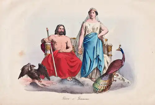 Giove e Giunone - Juno Jupiter  / Mythologie mythology