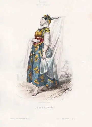 Juivee mariee - Judin Jewish woman Juden Jews Judaica / Algeria Algerien / costume Tracht costumes Trachten
