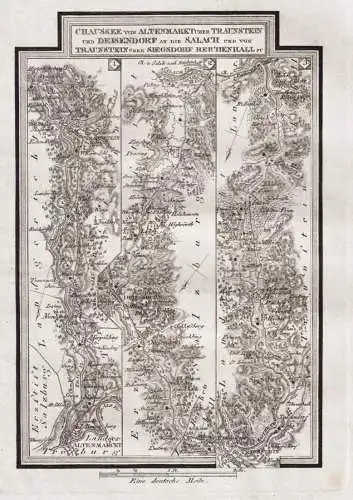 Chaussee von Altenmarkt über Traunstein und Deisendorf an die Salach und von Traunstein über Siegsdorf Reich