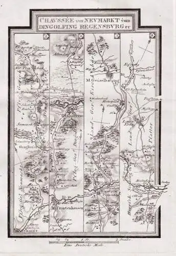 Chaussee von Neumarkt über Dingolfing Regensburg zu - Neumarkt-Sankt Veit Gangkofen Dingolfing Frontenhausen