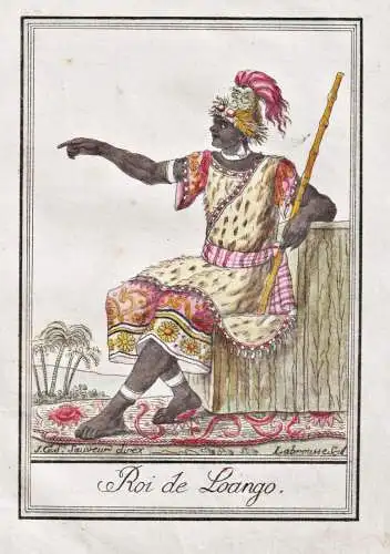 Roi de Loango. - King König Loango Congo Kongo Africa Afrika Tracht costumes