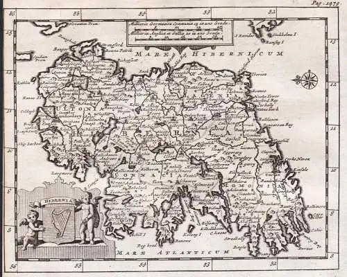 Hibernia. - Ireland Irland map Karte