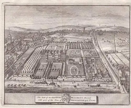 The Seat of the Honorable Sr. Wm. Blackett Baronet... - Anderson Place Newcastle upon Tyne William Blackett En