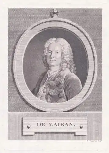 De Mairan - Jean Jacques d'Ortous de Mairan (1678-1771) geophysicist astronomer chronobiologist geology Astron