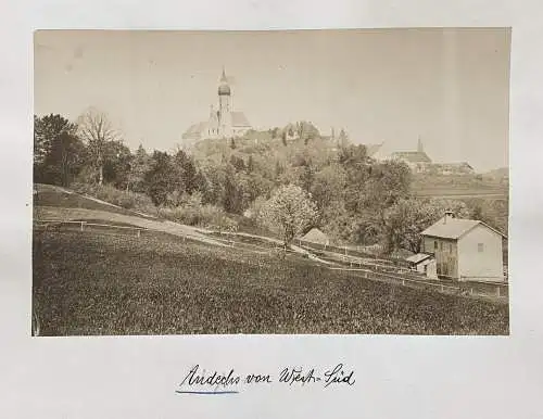 Andechs von West-Süd - Andechs LK Starnberg Bayern