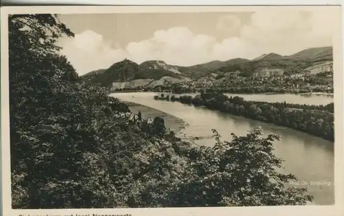 Bei Godesberg v. 1958 Siebengebirge mit Insel Nonnenwerth (AK604) 