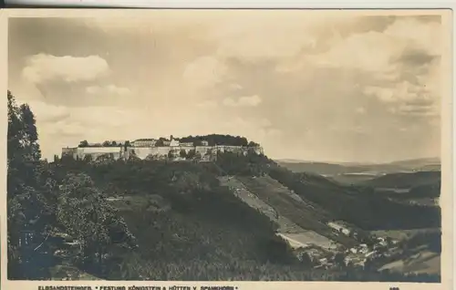 Königstein v. 1935 Festung & Hütten (AK678) 