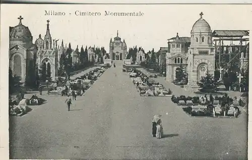 Milano v. 1914 Cimitero Monomentale (AK1064)