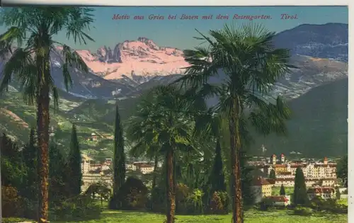 Südtirol / Gries b. Bozen v. 1930 Rosengarten (AK1086)