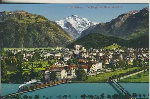 Berner Oberland v. 1916 Teil-Stadt-Ansicht (AK1118) 