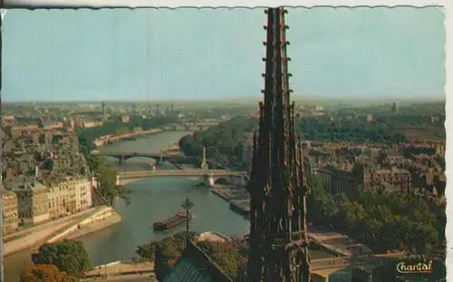 Paris v. 1957 Teil-Stadt-Ansicht mit Notre Dame (AK1830) 