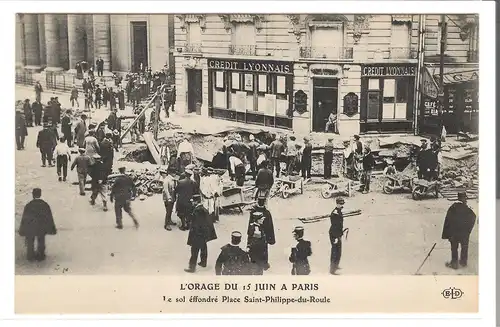 Paris - L\'Orage du 15. Juin 1914 (AK4203)