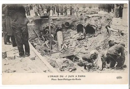 Paris - L\'Orage du 15. Juin 1914 (AK4207)