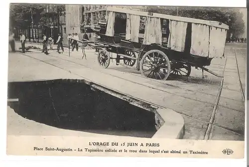 Paris - L\'Orage du 15. Juin 1914 (AK4209) 