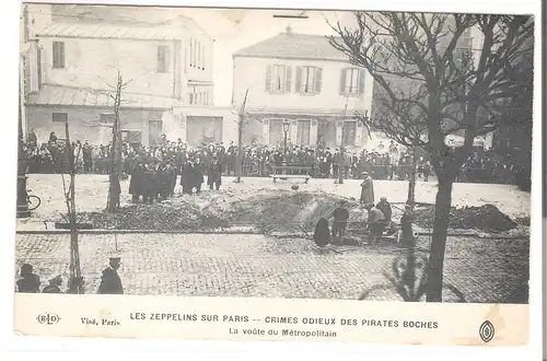 Paris -Les Zeppelins - Crimes odieux des pirates boches - 1918 (AK4210) 