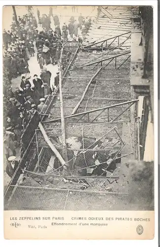 Paris -Les Zeppelins - Crimes odieux des pirates boches - 1918 (AK4224) 