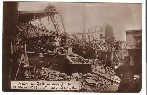 Raid de Gothas sur Paris - von 1918 (AK4232)