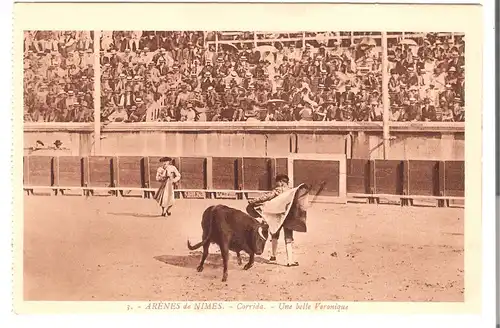 Arènes de Nimes - Corrida - Une belle Veronique v.1926 (AK4850)