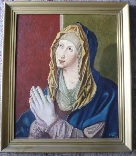 Maria betet - von Franz Paul Götte - dat.1946 (1157RG)