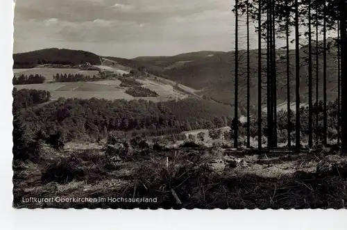 AK Schmallenberg, Hochsauerland, Oberkirchen, Luftkurort, Ansicht, 1955 gelaufen mit Sondermarke 