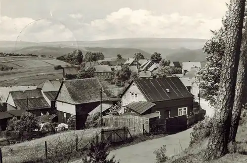 AK Oberweißbach, Lichtenhain/Bergbahn, Thüringer Wald, Schwarzatal, Ortsansicht, 1968 gelaufen mit Marke + Sonderstempel