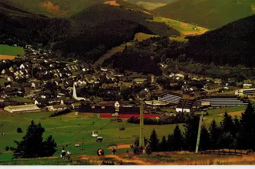 AK Willingen, Upland, Waldeck, Ettelsberg, Hochsauerland, 1988 gelaufen ohne Marke 