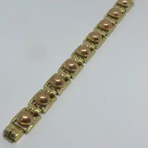 Damenarmband aus Gelb- und Rotgold 585 Echtgold - 14 Karat