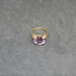 Goldring mit Amethyst - 585 - 14 Karat - Goldring - Ring - Gold