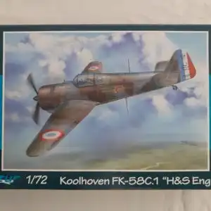 Azur Koolhoven FK-58C.1 "H&amp;S Engine"-1:72-A095-Modellflieger-OVP-1073
