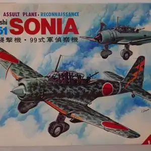 Mania Type 99 Assault Plane Reconnaissance Mitsubishi Ki-51 Sonia-1:72-01-800-Modellflieger-OVP-0912