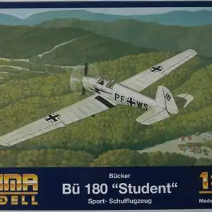 Huma Modell Bücker Bü 180 "Student"-1:72-3008-Modellflieger-OVP-0495