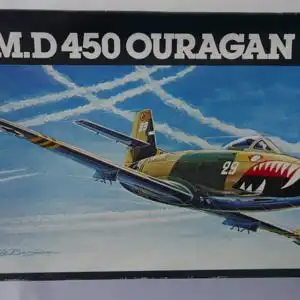 Heller M.D 450 Ouragan-1:72-201-Modellflieger-OVP-0444