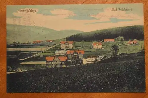 Riesengebirge, Bad Brückeberg, 1915 gelaufen