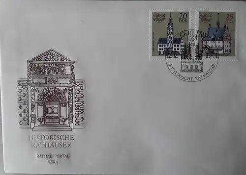 1983 Historische Rathäuser  FDC 2  (MiNr.2776,2777)  SSt Berlin 22.02.83